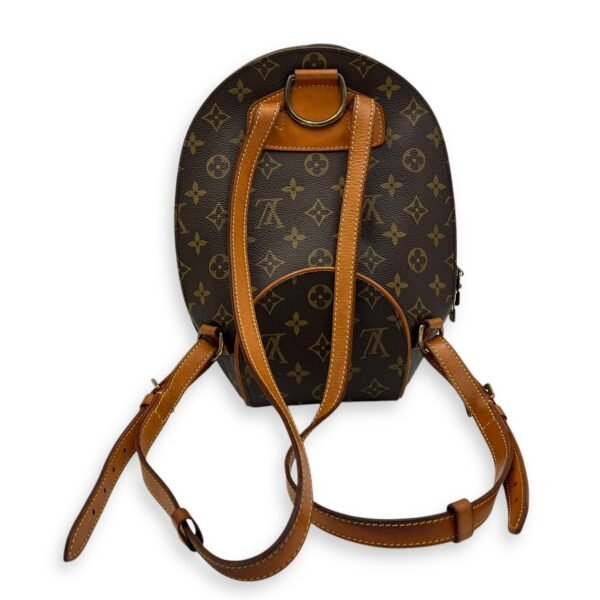 Ellipse Backpack Brown in Monogram Coated Canvas, Gold hardware - Image 2