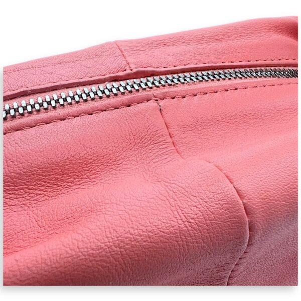 Double Knot Pink Shoulder Bag in Lambskin, Silver hardware - Image 10