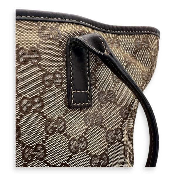 GG Tote Bag Brown in Canvas, Gold hardware - Image 10