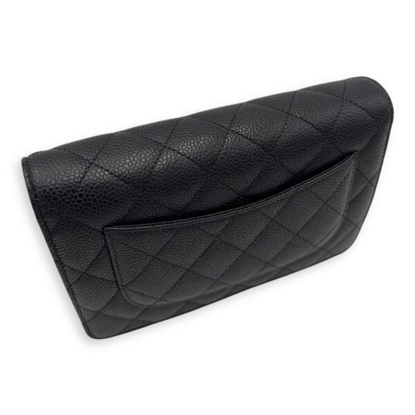 CC Wallet On Chain Black in Caviar Leather, Silver hardware - Image 35