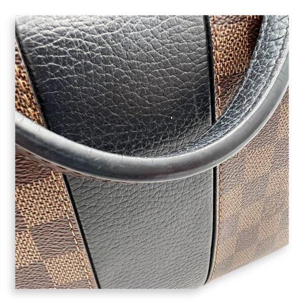 Bondstreet BB Brown Top Handle Bag in Coated Canvas, Gold hardware - Image 11
