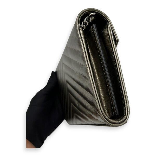 Cassandre Wallet On Chain Silver in Caviar Leather, Silver hardware - Image 9