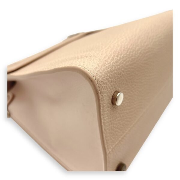 Diorever Top Handle Bag Pink in Calfskin, Silver hardware - Image 11