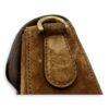 Lady Web Brown Shoulder Bag in Suede Leather, Gold hardware - Image 12
