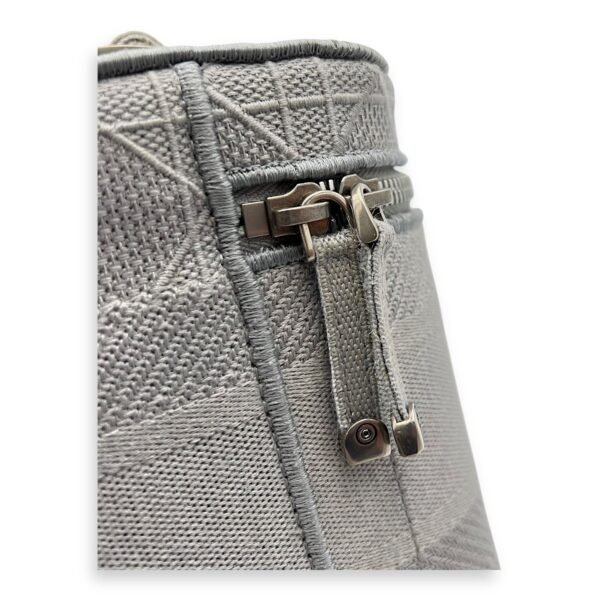 D-Lite Vanity Top Handle Bag Grey in Canvas, Silver hardware - Image 10
