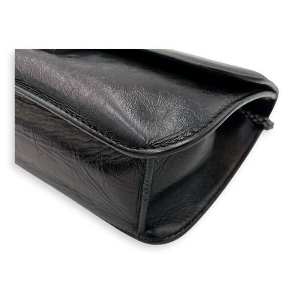 Glamlock Black Shoulder Bag in Calfskin, So Black hardware - Image 11