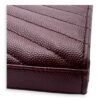 Cassandre Red Wallet On Chain in Calfskin, Gold hardware - Image 11