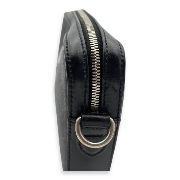 GG Supreme Black Crossbody Bag in Coated Canvas, Silver hardware - Image 11