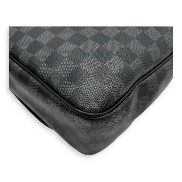 Daniel Messenger MM Graphite in Coated Canvas, Silver hardware - Image 13
