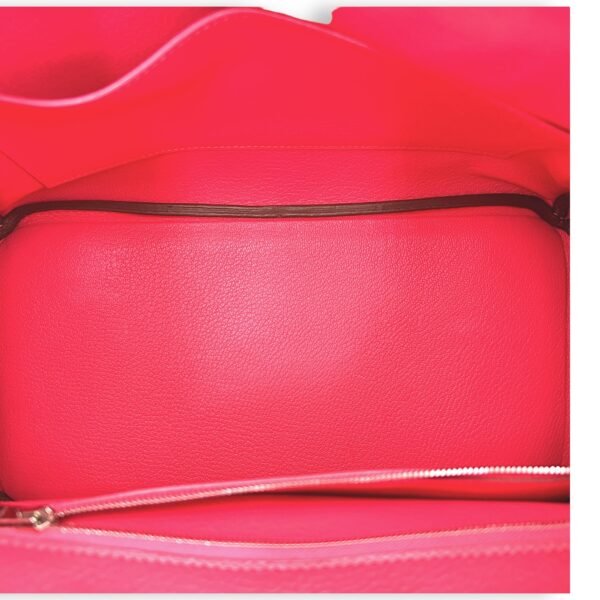 Birkin 30 Rose Lipstick in Togo, Palladium hardware - Image 12