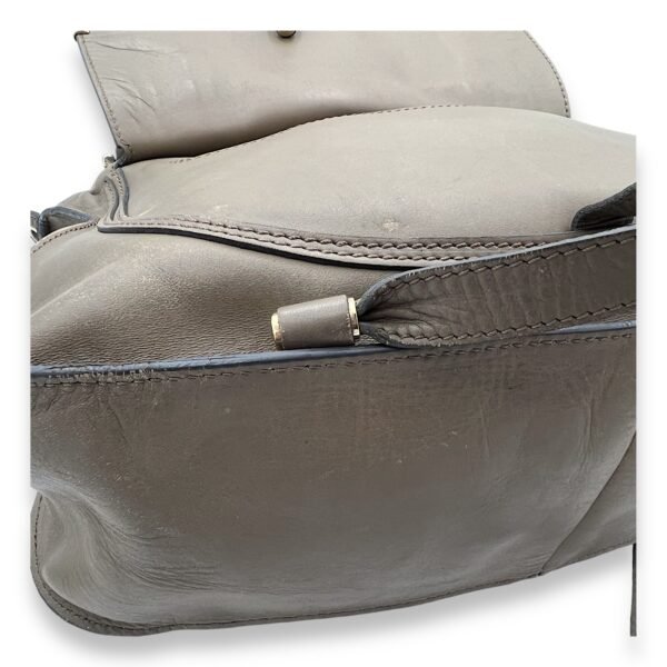 Marcie Shoulder Bag Grey in Calfskin, Light Gold hardware - Image 12