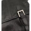 Messenger Bag Black in Calfskin, Silver - Image 7