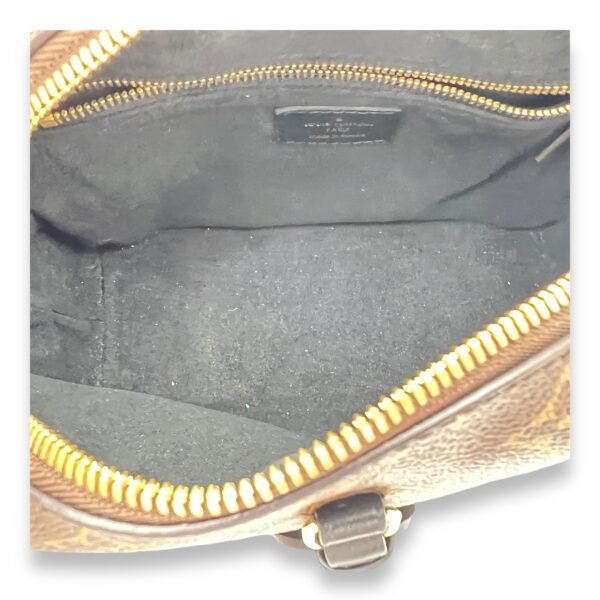 Malle Souple  Crossbody Bag Brown in Monogram Coated Canvas, Gold hardware - Image 12