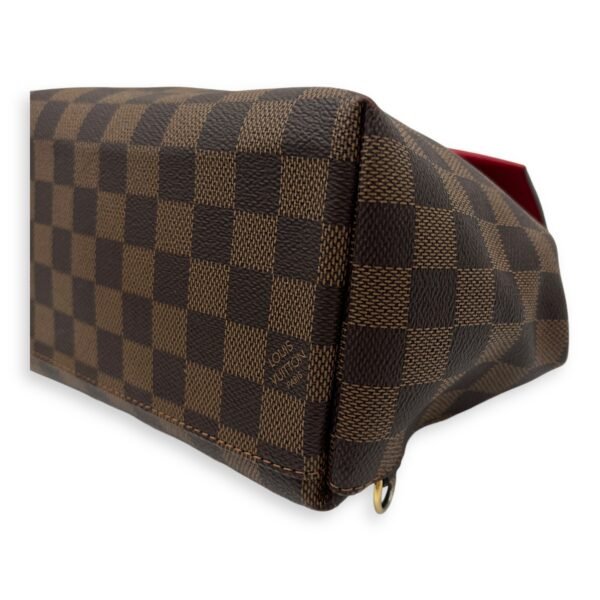 Clapton Backpack Damier Ebene in Coated Canvas, Gold hardware - Image 12
