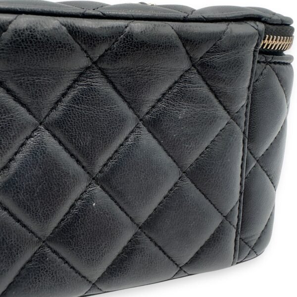 CC Vanity Bag Black in Lambskin, Gold hardware - Image 12