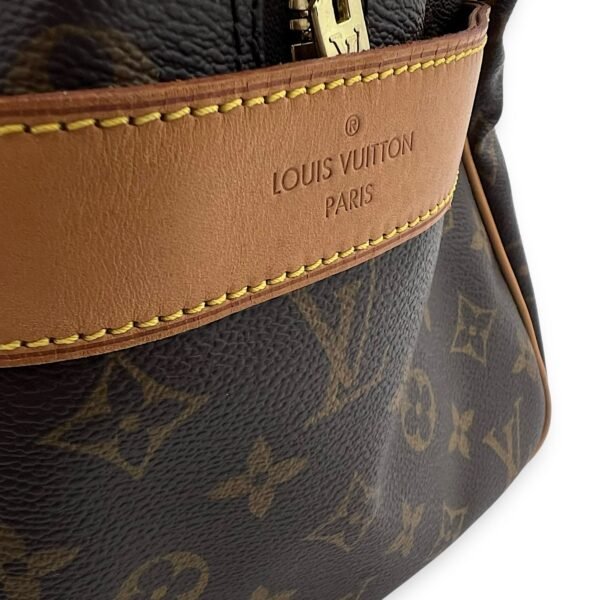 Carryall Travel Brown Top Handle Bag in Monogram Coated Canvas, Gold hardware - Image 12