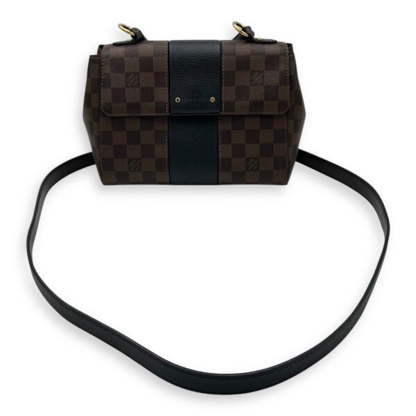 Bondstreet BB Brown Top Handle Bag in Coated Canvas, Gold hardware - Image 13