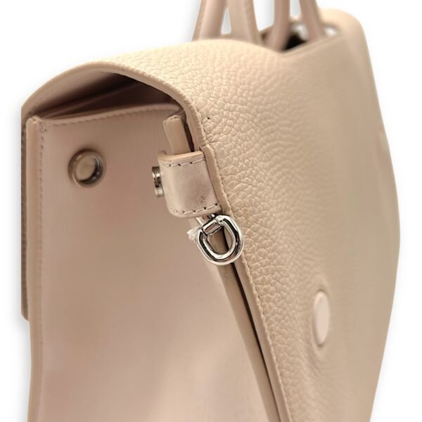 Diorever Top Handle Bag Pink in Calfskin, Silver hardware - Image 12