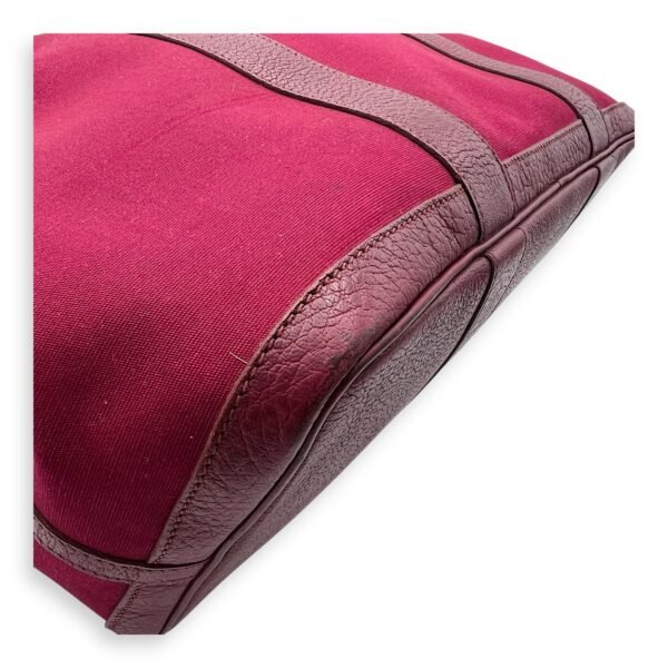 Garden Party 36 Rouge Imperial Top Handle Bag in Canvas, Silver hardware - Image 14