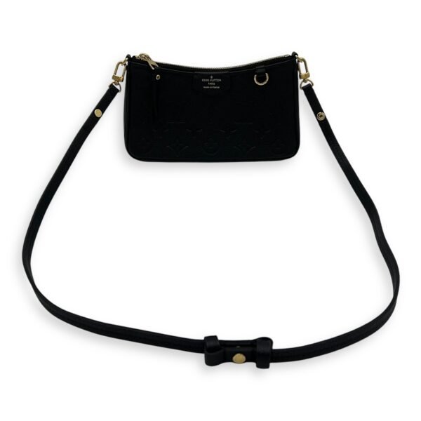 Easy Pouch On Strap Crossbody Bag Black in Monogram Empreinte Leather, Gold hardware - Image 12