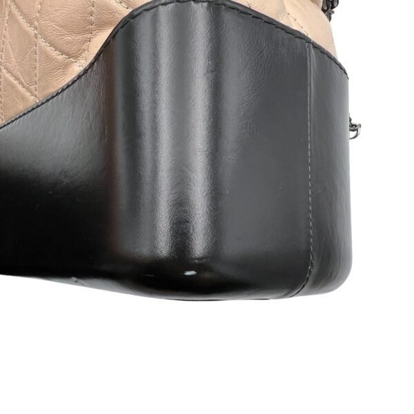 Gabrielle Large Beige Shoulder Bag in Calfskin, Mixed hardware - Image 11