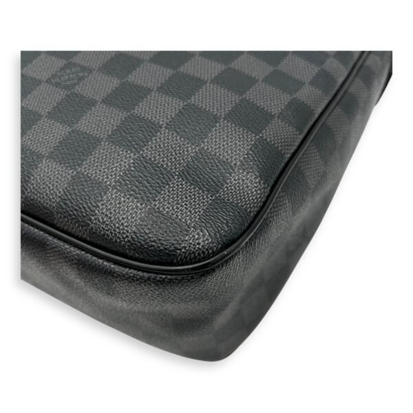 Daniel Messenger MM Graphite in Coated Canvas, Silver hardware - Image 12