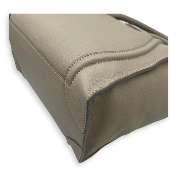 Luggage Mini Beige Top Handle Bag in Calfskin, Gold hardware - Image 14