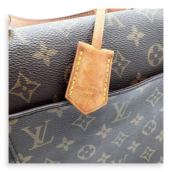 Cluny Top Handle Bag MM Brown in Monogram Coated Canvas, Gold hardware - Image 12