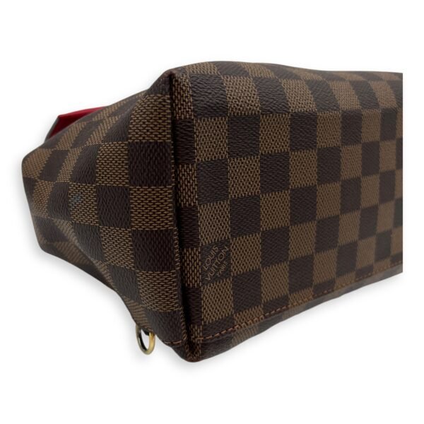 Clapton Backpack Damier Ebene in Coated Canvas, Gold hardware - Image 11