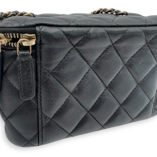 CC Vanity Bag Black in Lambskin, Gold hardware - Image 11