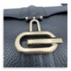 Logo Shoulder Bag Black in Calfskin, Gold hardware - Image 9