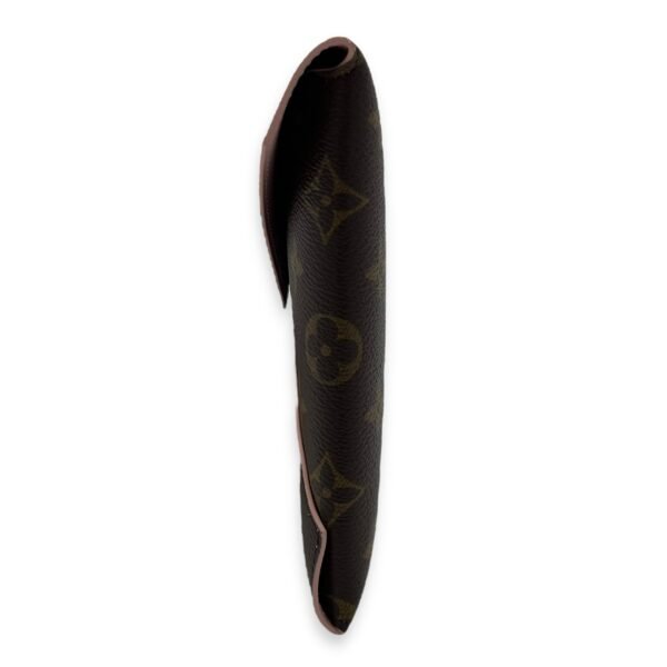 Kirigami Pouch Brown in Monogram Coated Canvas, Gold hardware - Image 3