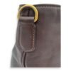 Logo Brown Top Handle Bag in Calfskin, Gold hardware - Image 9