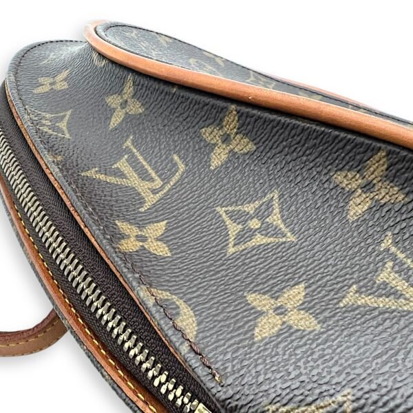 Ellipse Backpack Brown in Monogram Coated Canvas, Gold hardware - Image 13