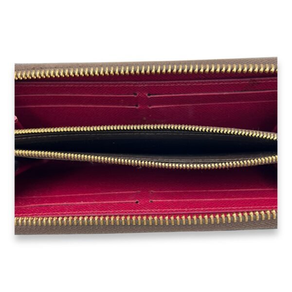 Clemence Wallet Brown in Monogram Coated Canvas, Gold hardware - Image 6