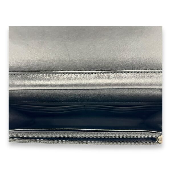 CC Black Wallet On Chain in Lambskin, Silver hardware - Image 6