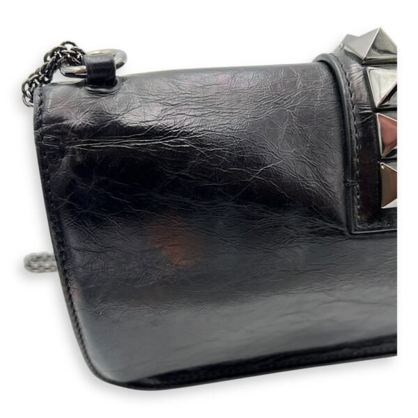 Glamlock Black Shoulder Bag in Calfskin, So Black hardware - Image 13