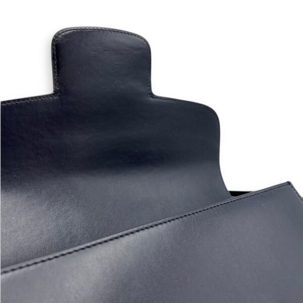 Horsebit 1955 Shoulder Bag Blue in Calfskin, Gold hardware - Image 13