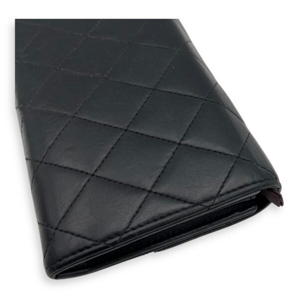 Classic Wallet Long Black in Lambskin, Silver hardware - Image 13