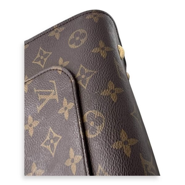 Cluny Top Handle Bag MM Brown in Monogram Coated Canvas, Gold hardware - Image 13