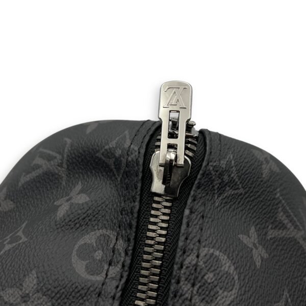 Keepall Bandouliere 45 Monogram Eclipse Duffle Bag in Coated Canvas, Silver hardware - Image 13