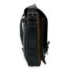 Messenger Bag Black in Calfskin, Silver - Image 2