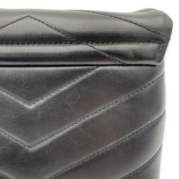Loulou Toy Black Crossbody Bag in Calfskin, Gold hardware - Image 16