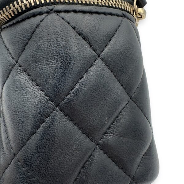 CC Vanity Bag Black in Lambskin, Gold hardware - Image 10