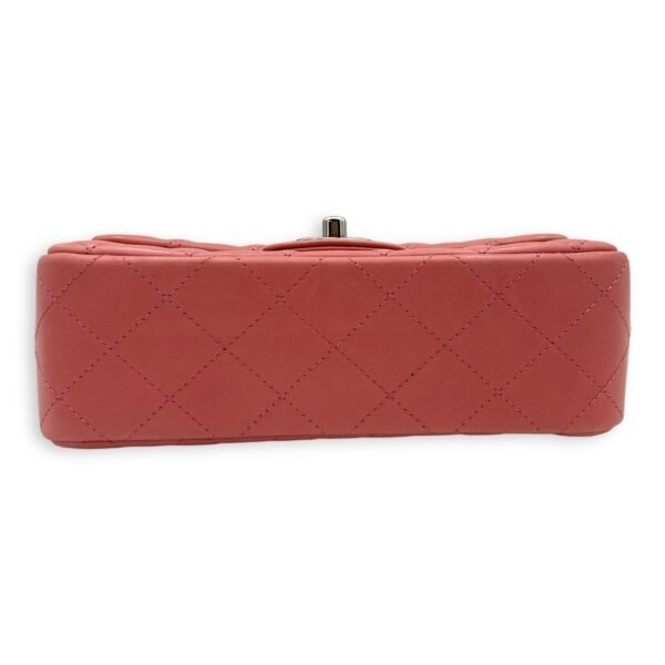 Classic Shoulder Bag Mini Rectangle Pink in Lambskin, Gold hardware - Image 5