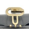 Logo Shoulder Bag Black in Calfskin, Gold hardware - Image 18