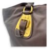 Logo Brown Top Handle Bag in Calfskin, Gold hardware - Image 18