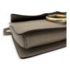 Faye Grey Crossbody Bag in Calfskin, Gold hardware - Image 17