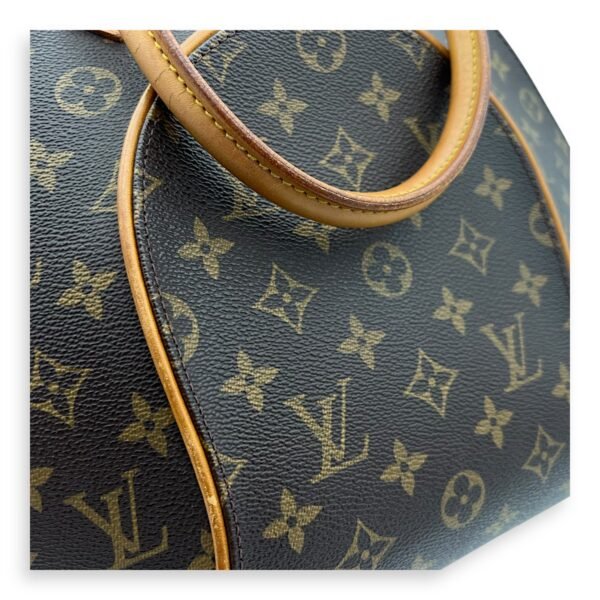 Ellipse Top Handle Bag Brown in Monogram Coated Canvas, Gold hardware - Image 14