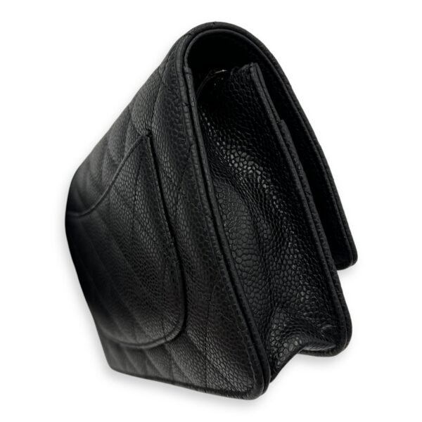 CC Wallet On Chain Black in Caviar Leather, Silver hardware - Image 32